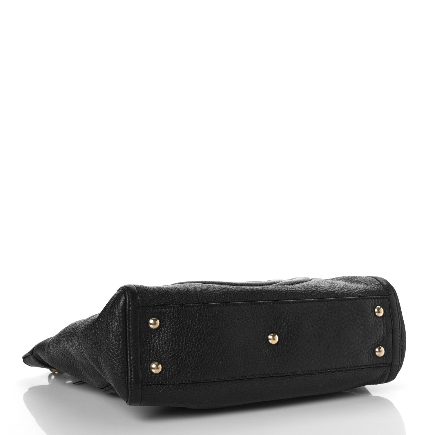 Gucci Pebbled Calfskin Small Soho Top Handle Bag Black 3 of 13