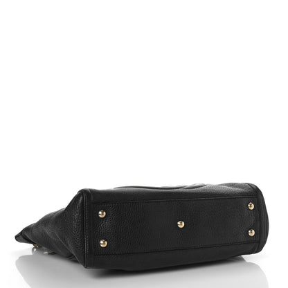 Gucci Pebbled Calfskin Small Soho Top Handle Bag Black 3 of 13