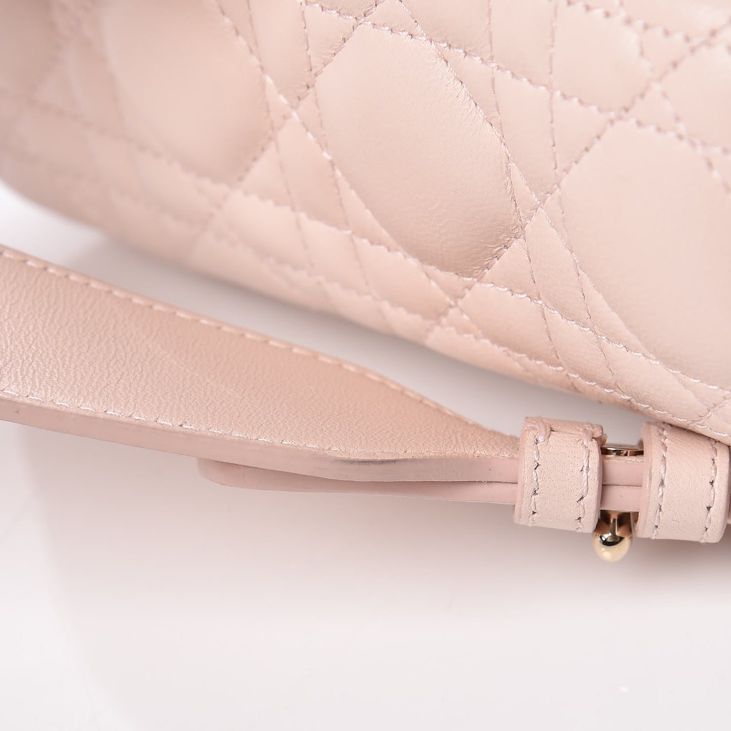 Lambskin Cannage Small Lucky Badges My Lady Dior Pink