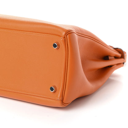 Hermes Swift Kelly Retourne 32 Orange 7 of 10