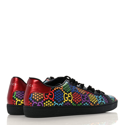 Gucci GG Supreme Monogram Psychedelic Ace Sneakers 41 Black Multicolor 4 of 8