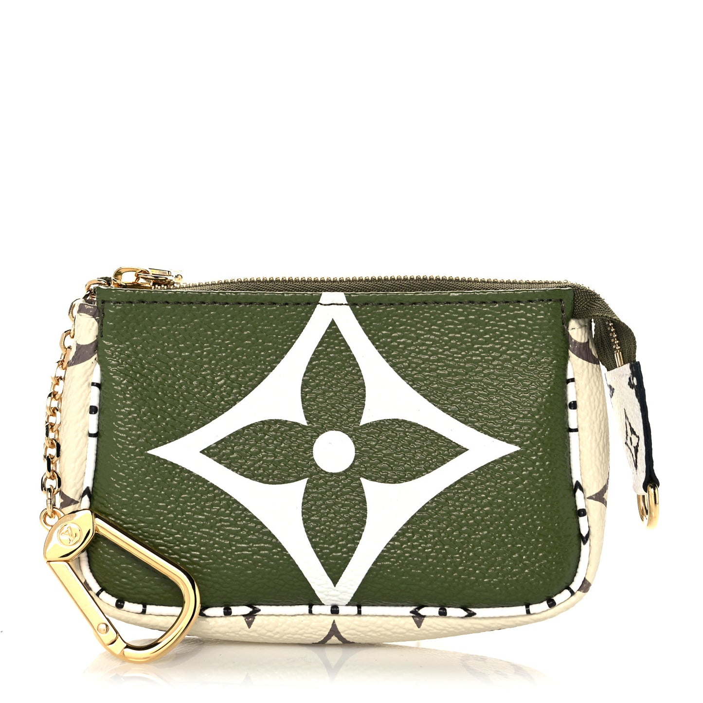 Monogram Giant Micro Pochette Accessories Kaki White