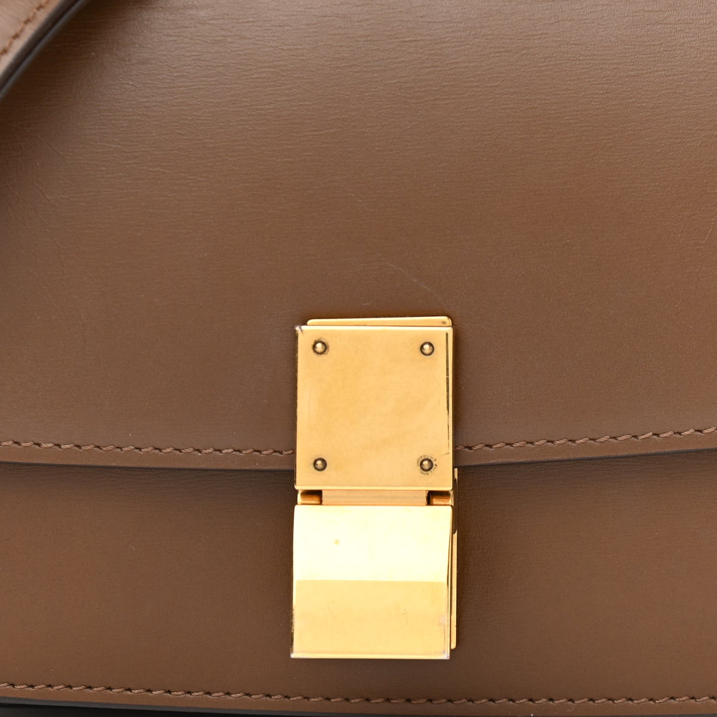 Box Calfskin Small Classic Box Flap Bag Camel