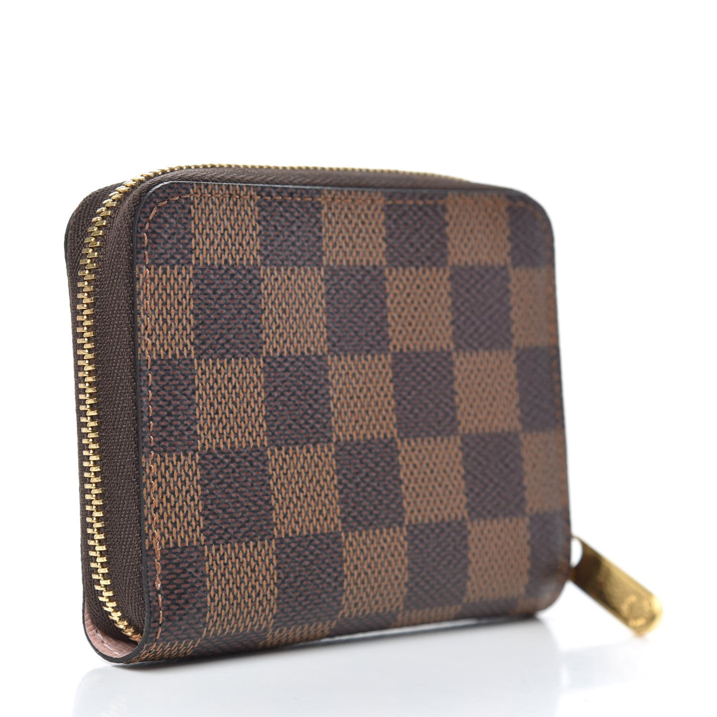 Damier Ebene Zippy Coin Purse Rose Ballerine