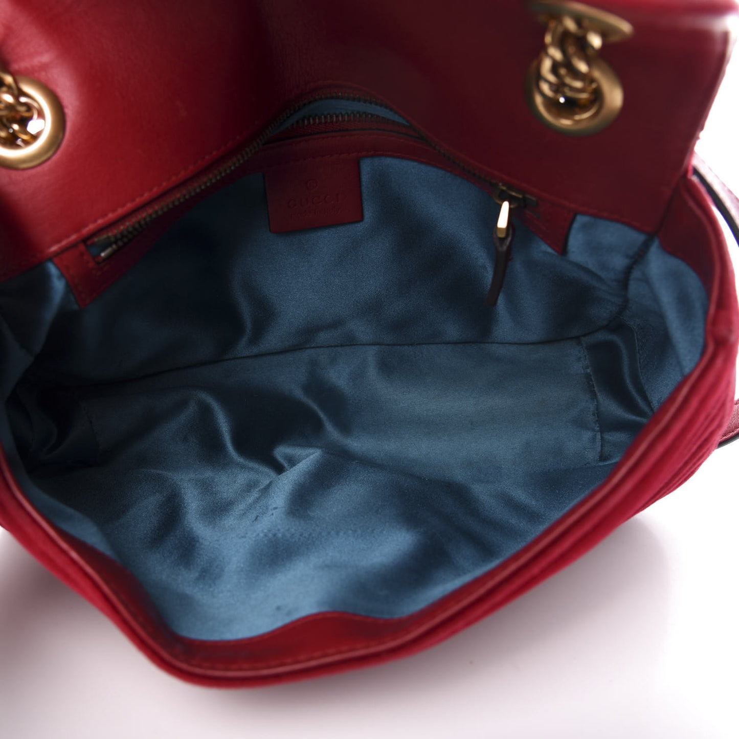 Velvet Matelasse Small GG Marmont Shoulder Bag Fuchsia Violet Cyclamen