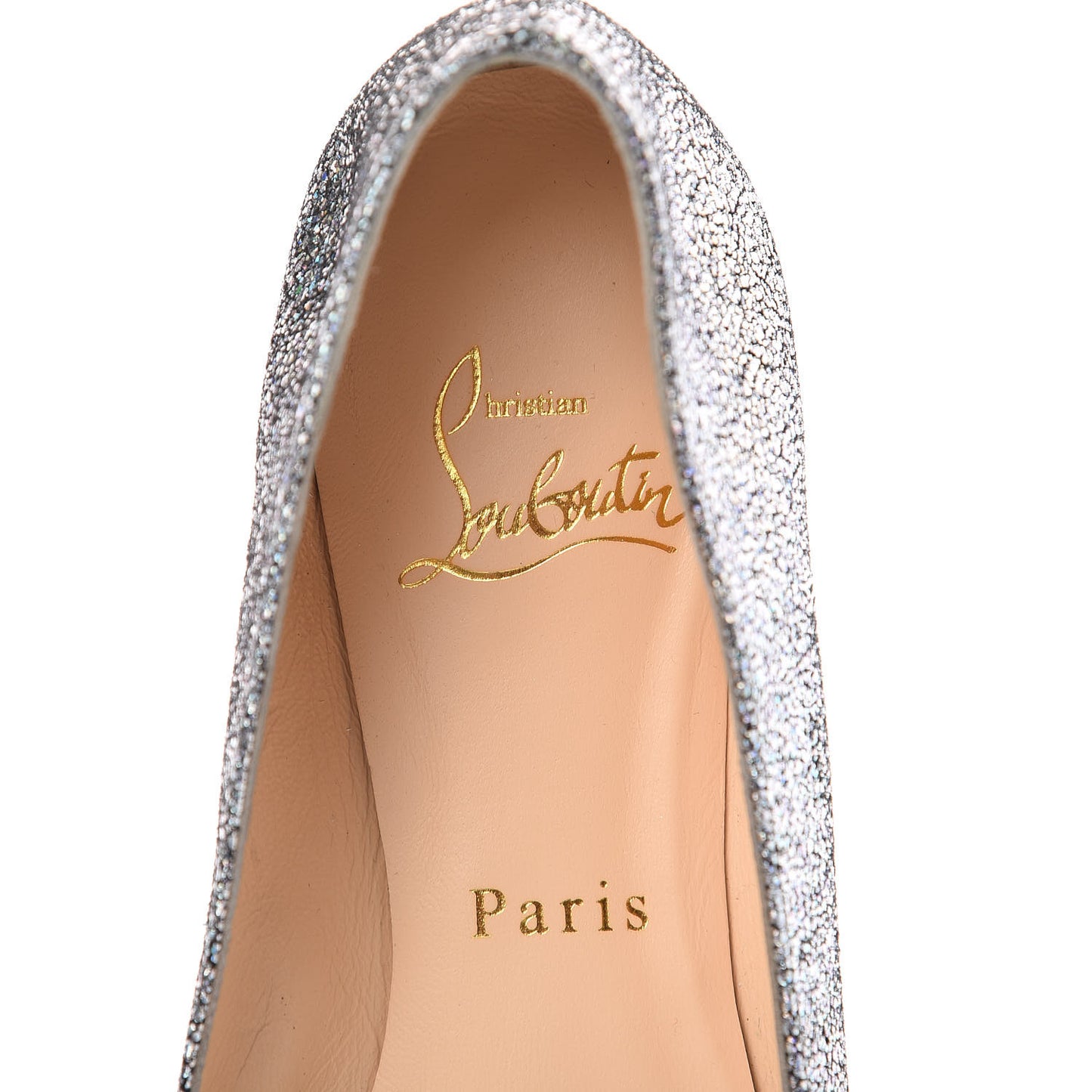 Metallic Nappa Ballalla Flats 37.5 Silver
