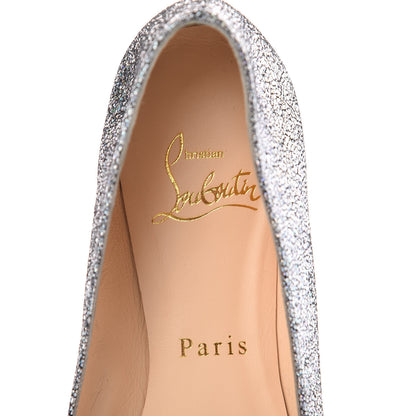 Christian Louboutin Metallic Nappa Ballalla Flats 37.5 Silver 6 of 9