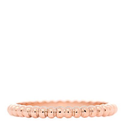 Van Cleef & Arpels 18K Rose Gold Small Perlee Ring 55 7.25 3 of 5