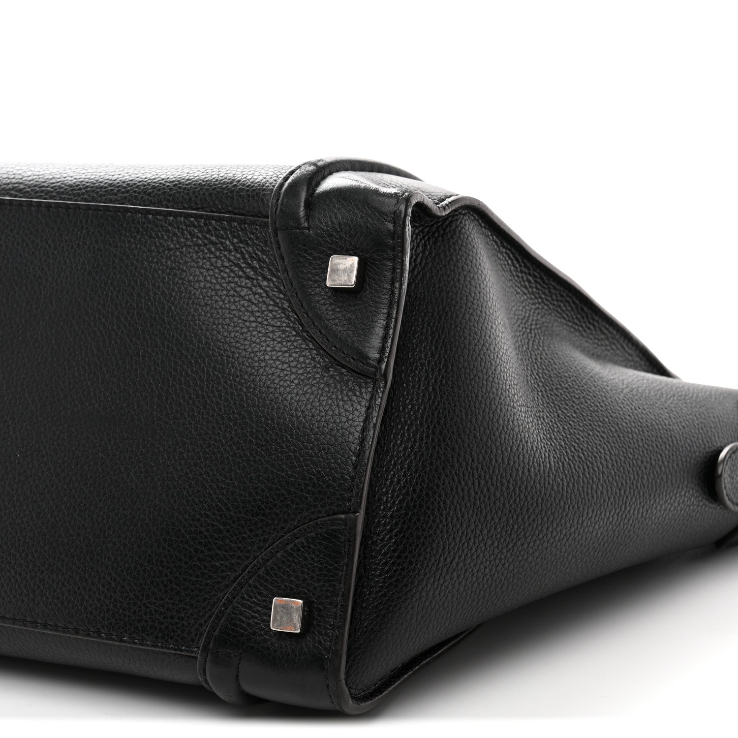 Celine Drummed Calfskin Mini Luggage Black 10 of 13