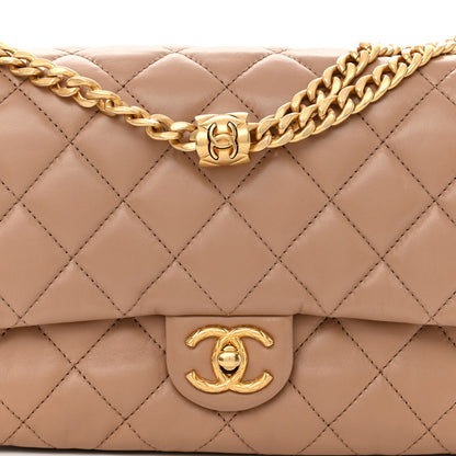 Chanel Lambskin Quilted Medium Pillow Crush Flap Beige 8 of 11