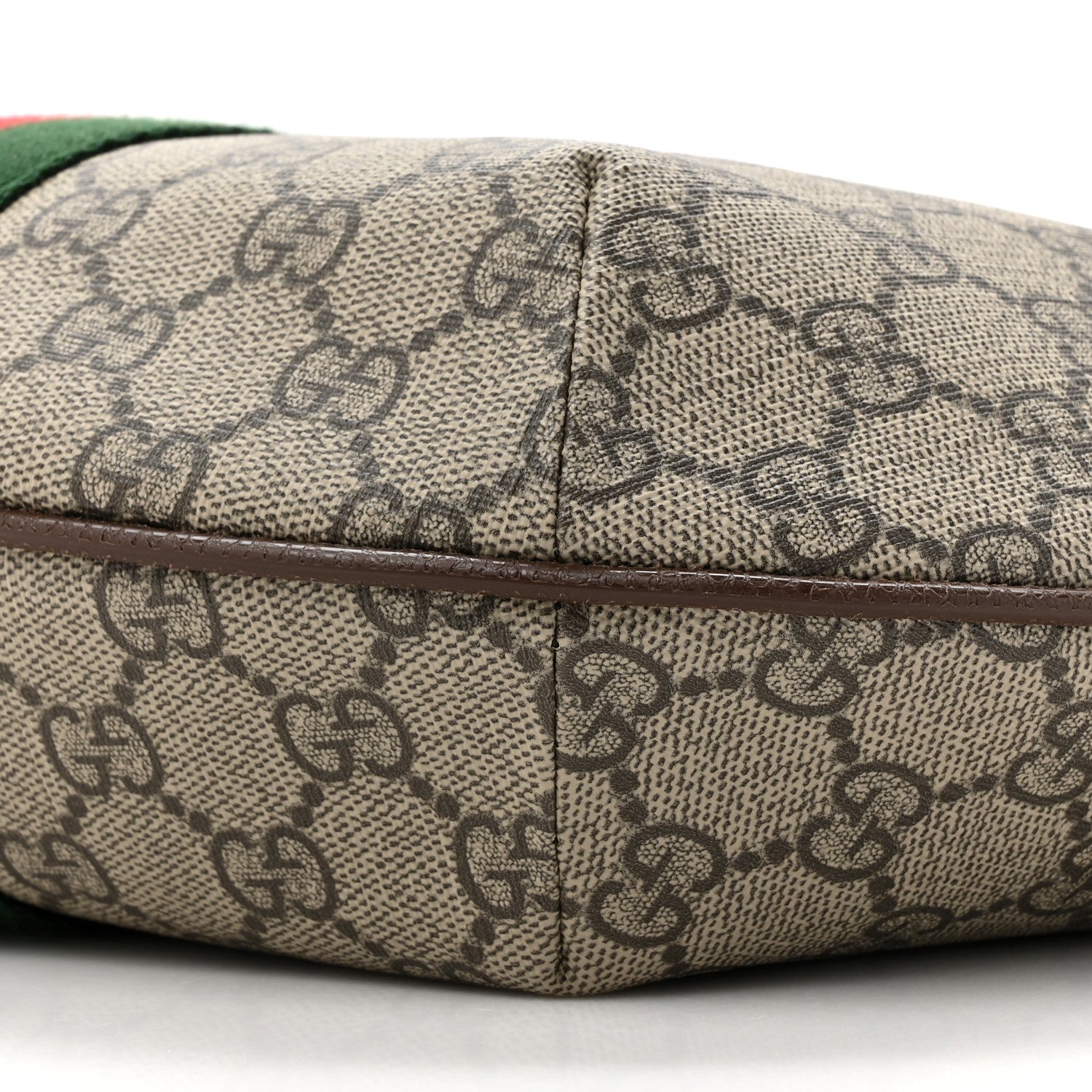 Gucci GG Supreme Monogram Web Small Ophidia Half Moon Hobo Brown 8 of 10