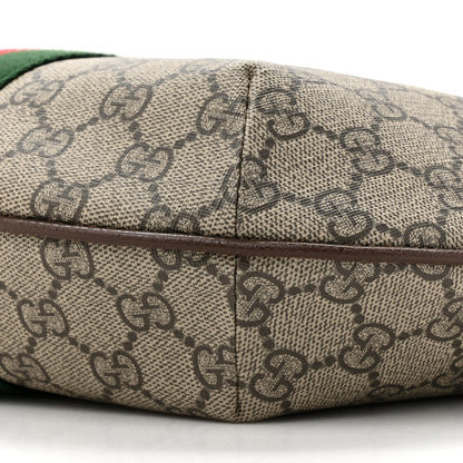 Gucci GG Supreme Monogram Web Small Ophidia Half Moon Hobo Brown 8 of 10