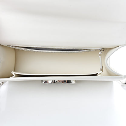Christian Dior Grained Calfskin 30 Montaigne Chain Flap Bag White 4 of 12