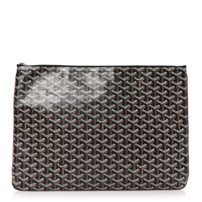 Goyard Goyardine Senat Pochette GM Black Gold 1 of 7