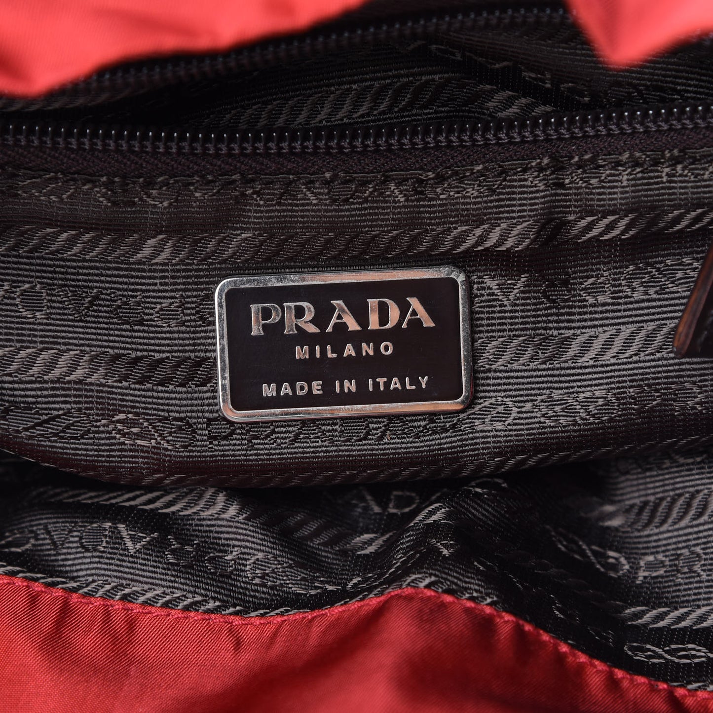 Nylon Vela Small Backpack Rosso