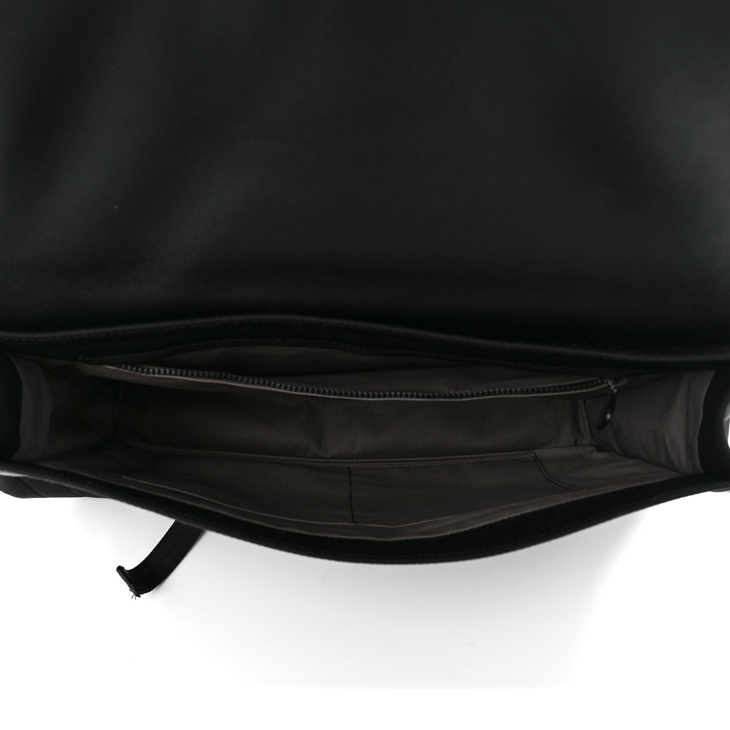 Canvas Calfskin Intrecciato Messenger Black