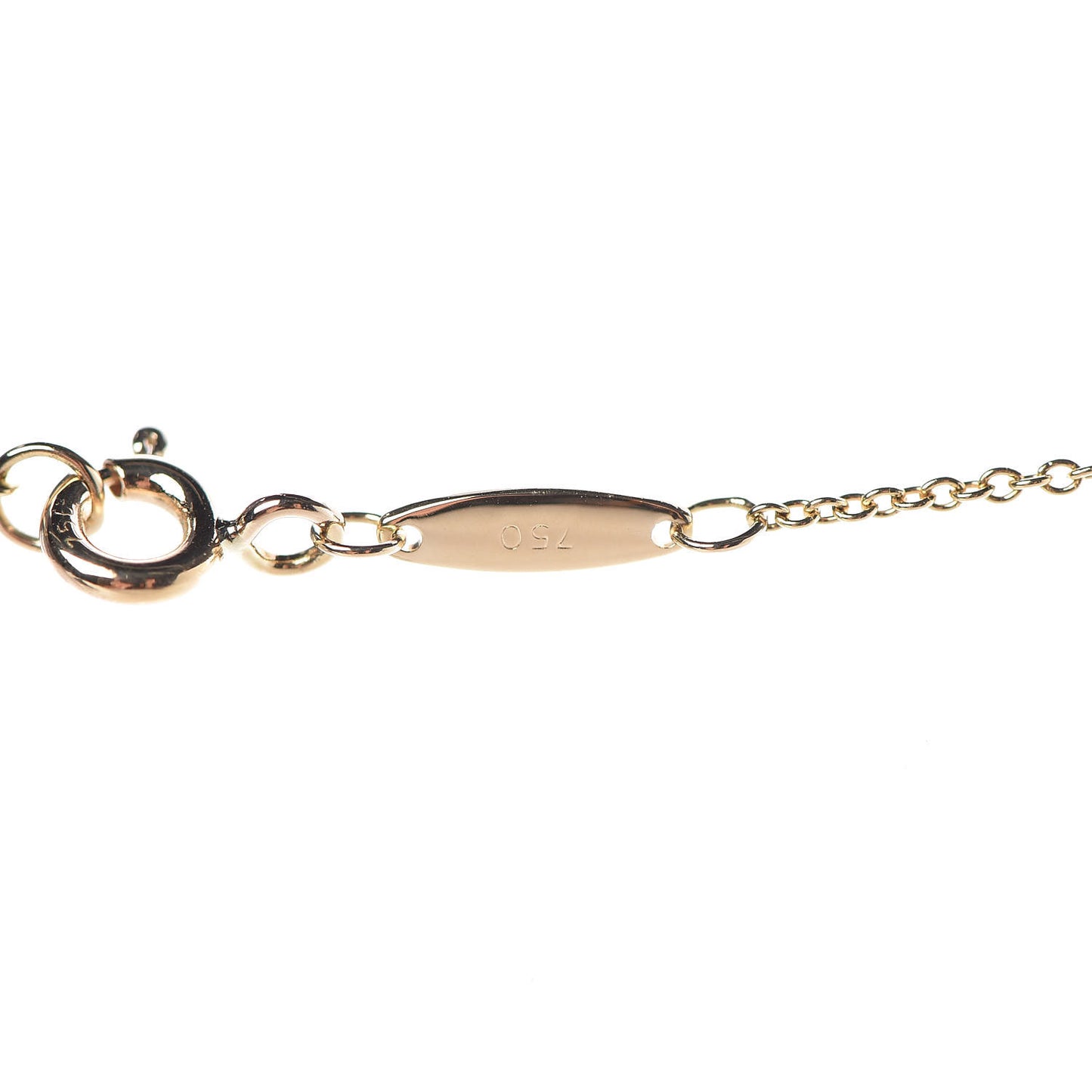 18K Yellow Gold Diamond .12ct Elsa Peretti Diamonds by the Yard Pendant Necklace