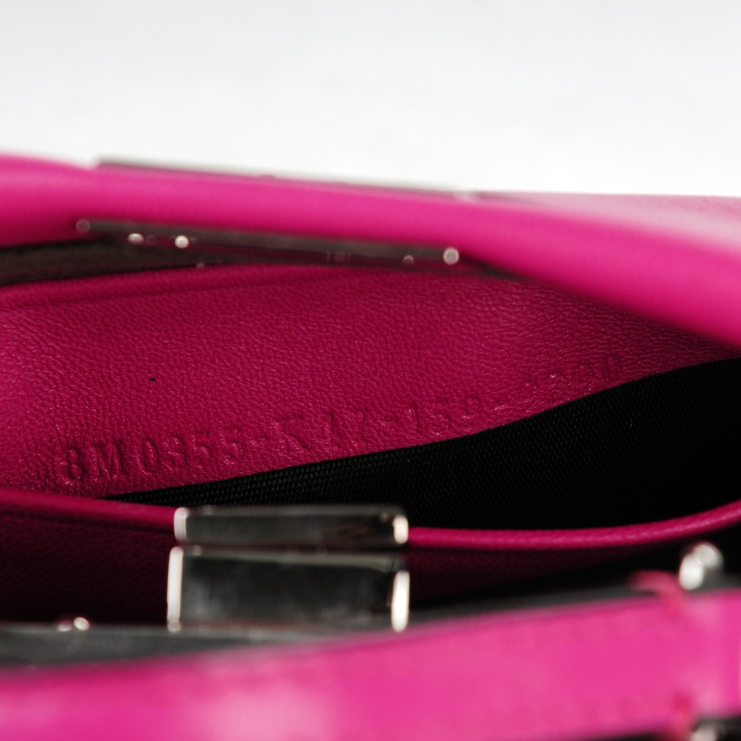 Nappa Micro Peekaboo Iconic Satchel Magenta