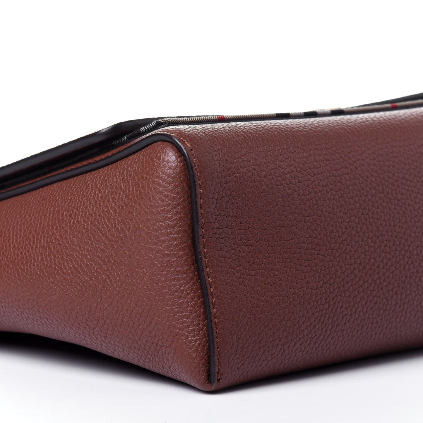 Calfskin Vintage Check Note Crossbody Bag Tan