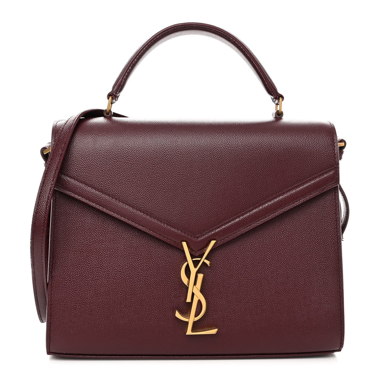 Grain de Poudre Medium Classic Monogram Cassandra Top Handle Rouge Legion