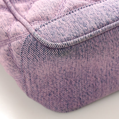 Saint Laurent Denim Quilted 80's Vanity Bag Bleached Lilac 7 of 8