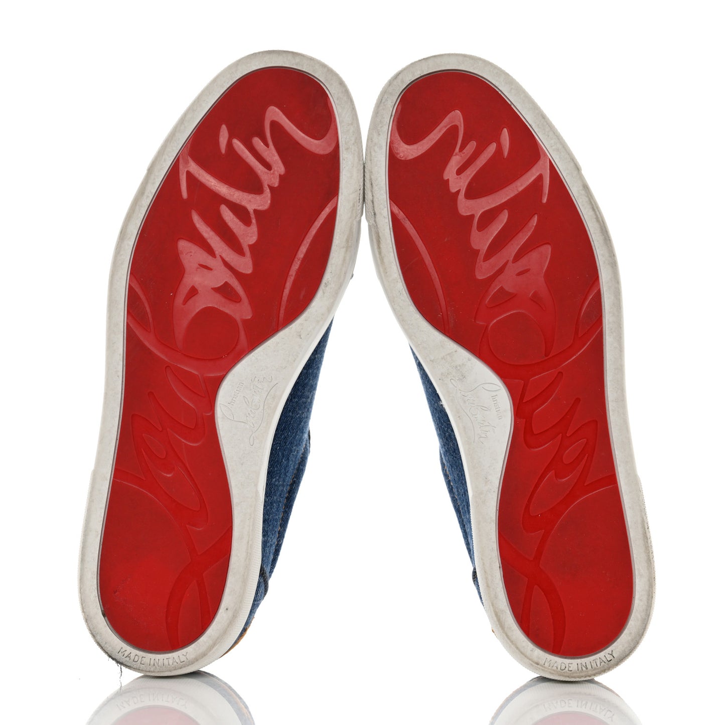 Miss Denim Elo Loubi Orlato Flat Sneakers 38.5 Denim