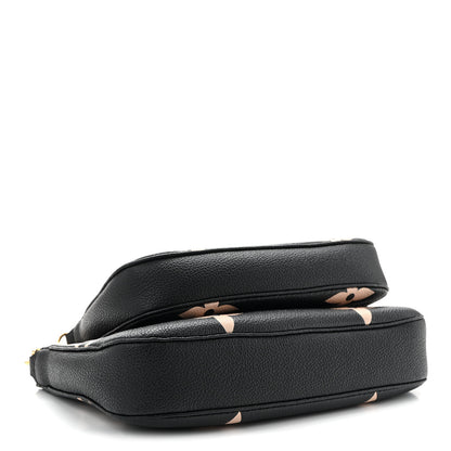 Louis Vuitton Empreinte Monogram Giant Multi Pochette Accessories Black Beige 4 of 9