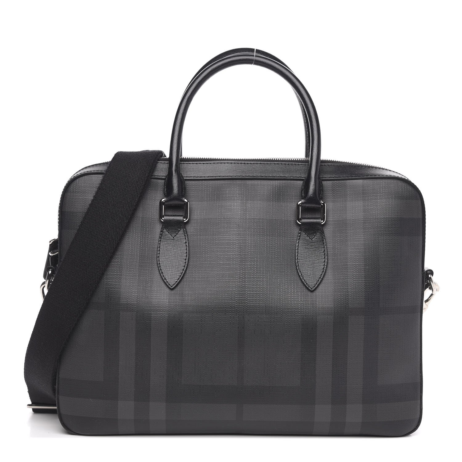 Burberry London Check Large Briefcase Black 1 of 9