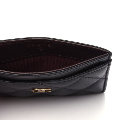 Chanel Lambskin Quilted Card Holder Black 5 of 8