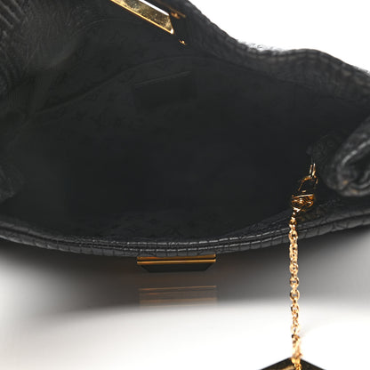 Louis Vuitton Calfskin Quilted Monogram Altair Clutch Black 5 of 6