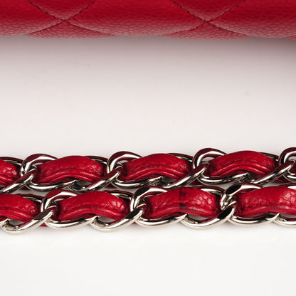 Chanel Caviar Quilted Maxi Double Flap Red 2 of 10