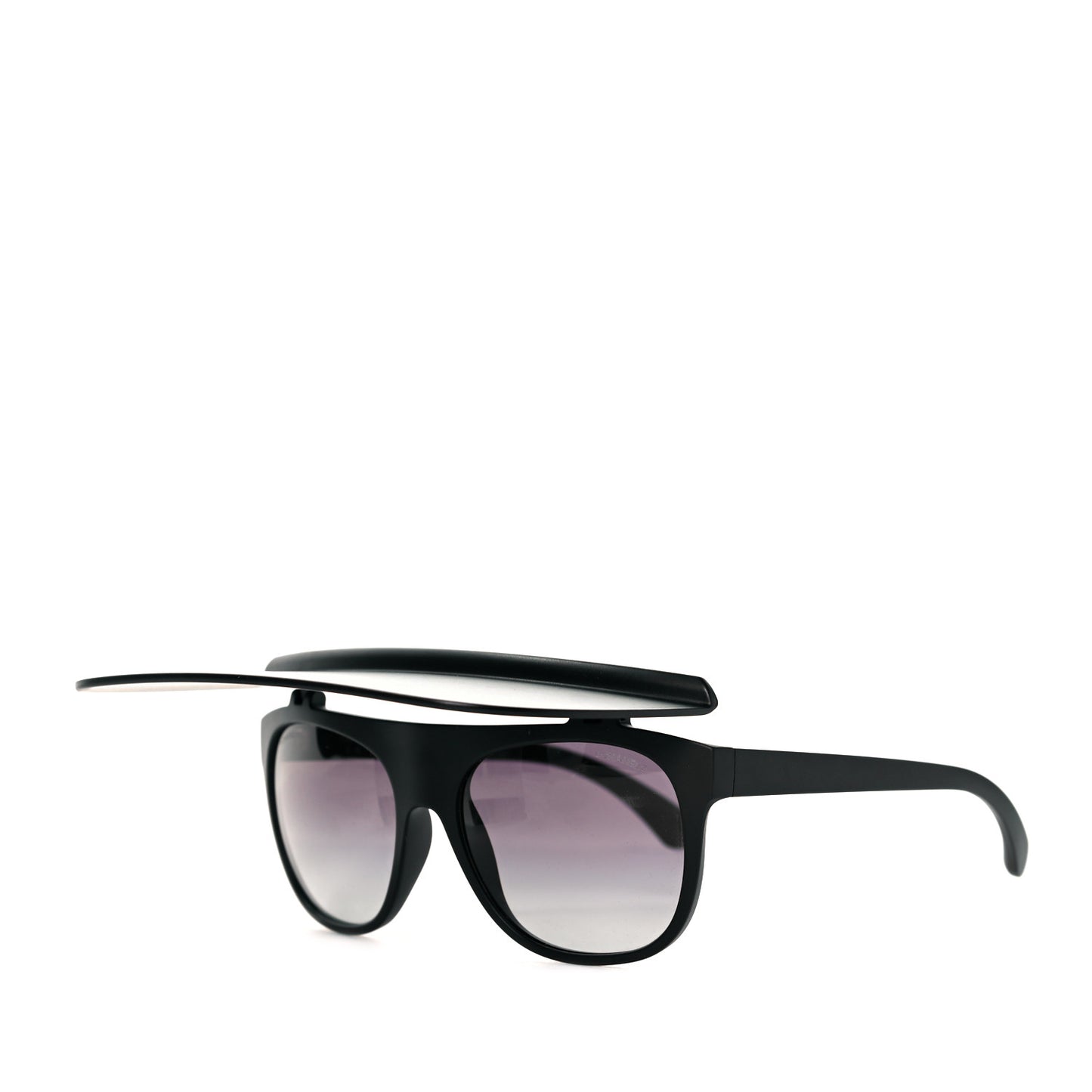 Acetate Visor Sunglasses 71046 Matte Black