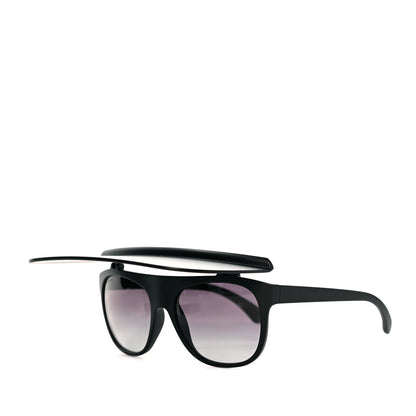 Chanel Acetate Visor Sunglasses 71046 Matte Black 1 of 8