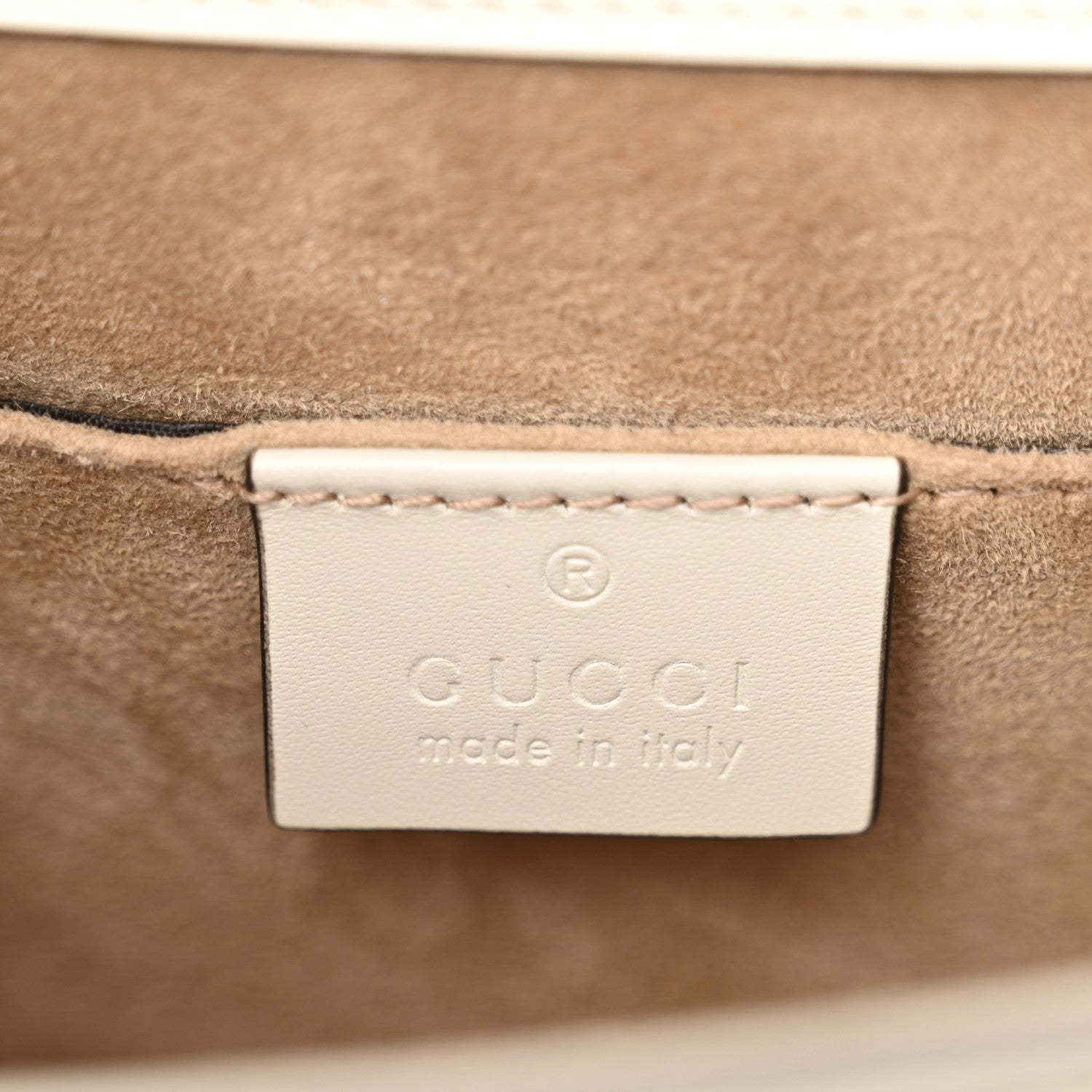 Gucci Calfskin Mini Sylvie Top Handle Bag White 6 of 10