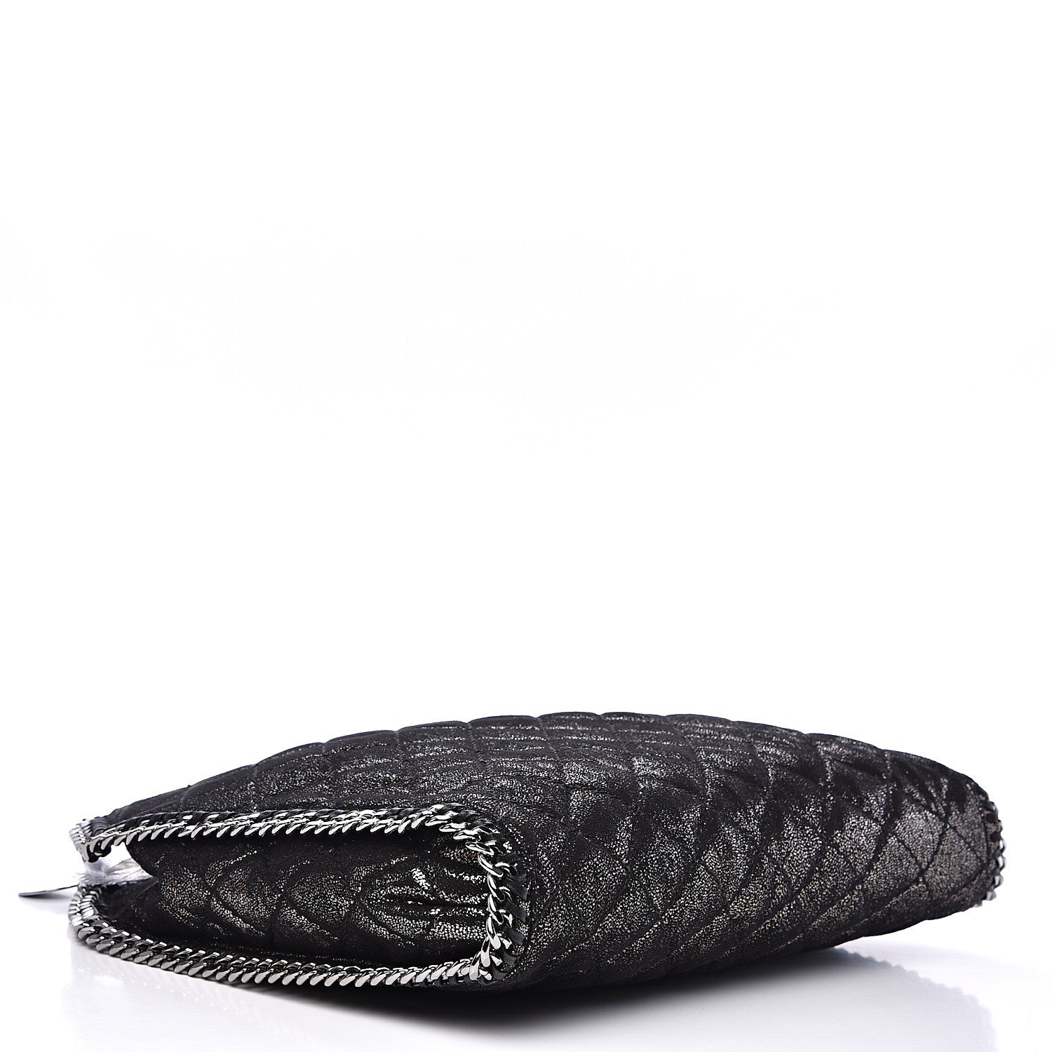 Stella McCartney Chamois Shiny Dotted Quilted Small Falabella Tote Ruthenium 3 of 8