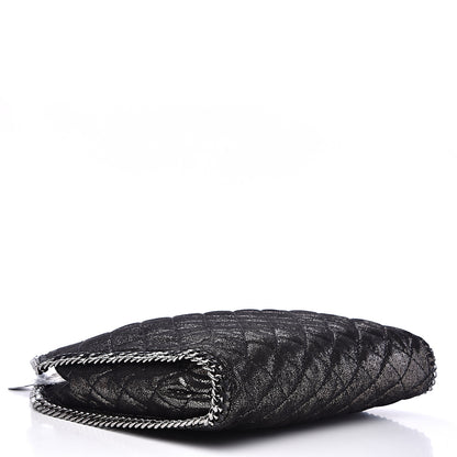 Stella McCartney Chamois Shiny Dotted Quilted Small Falabella Tote Ruthenium 3 of 8