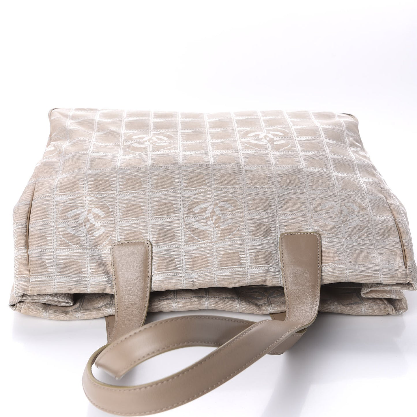 Nylon Medium Travel Tote Beige