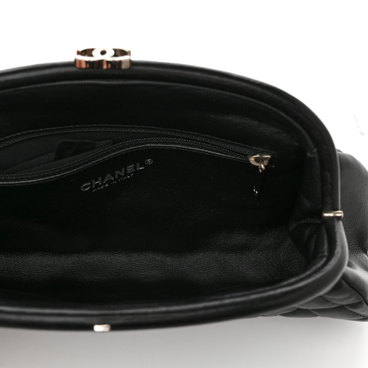 Lambskin Quilted Timeless Clutch Black