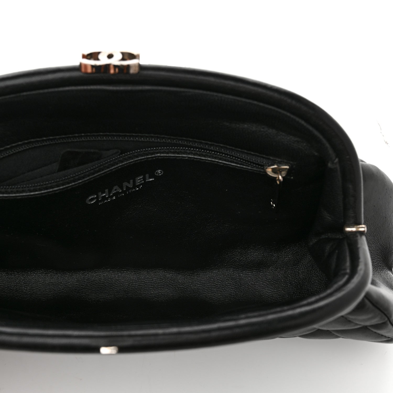 Chanel Lambskin Quilted Timeless Clutch Black 5 of 7