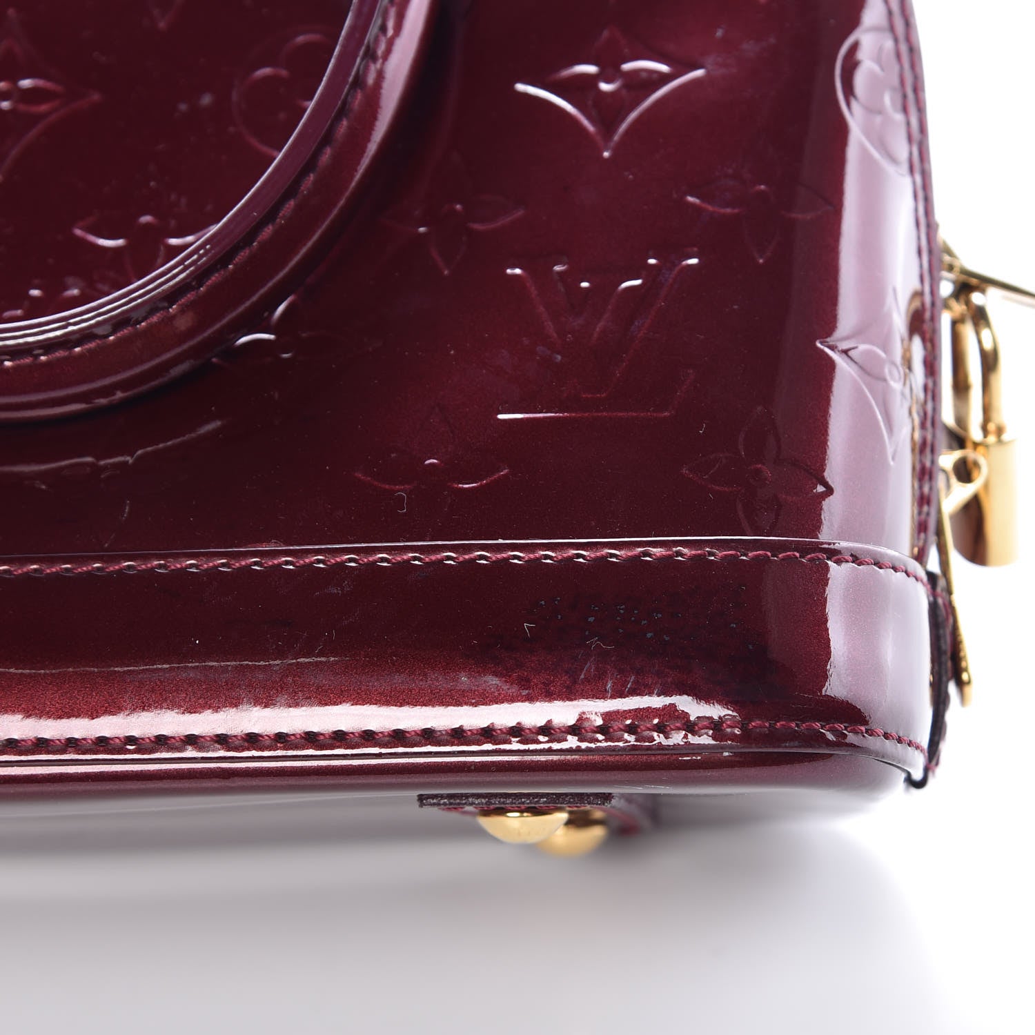 Louis Vuitton Vernis Alma BB Rouge Fauviste 16 of 16
