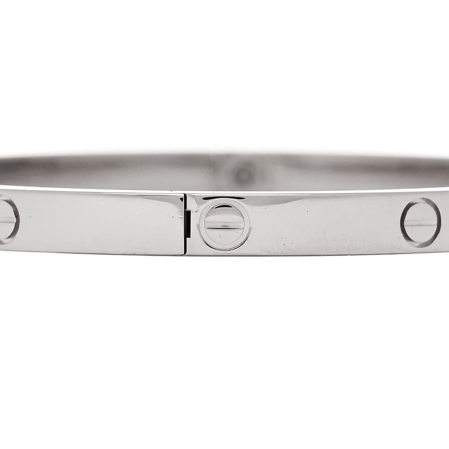 18K White Gold Small LOVE Bracelet 15