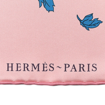 Hermes Silk Twill Robe Legere Scarf 90 Rose Hortensia Bleu 2 of 6