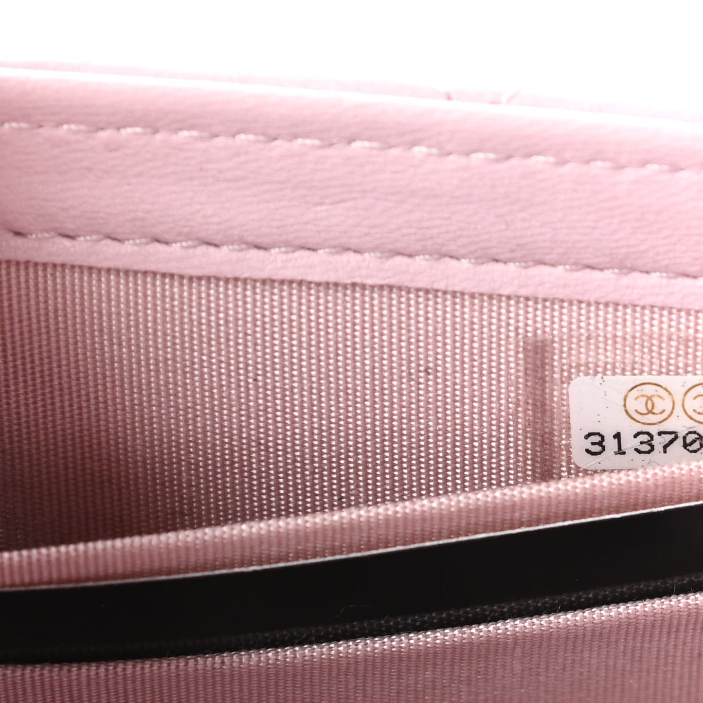 Lambskin Quilted Mini Trendy CC Clutch With Chain Light Pink