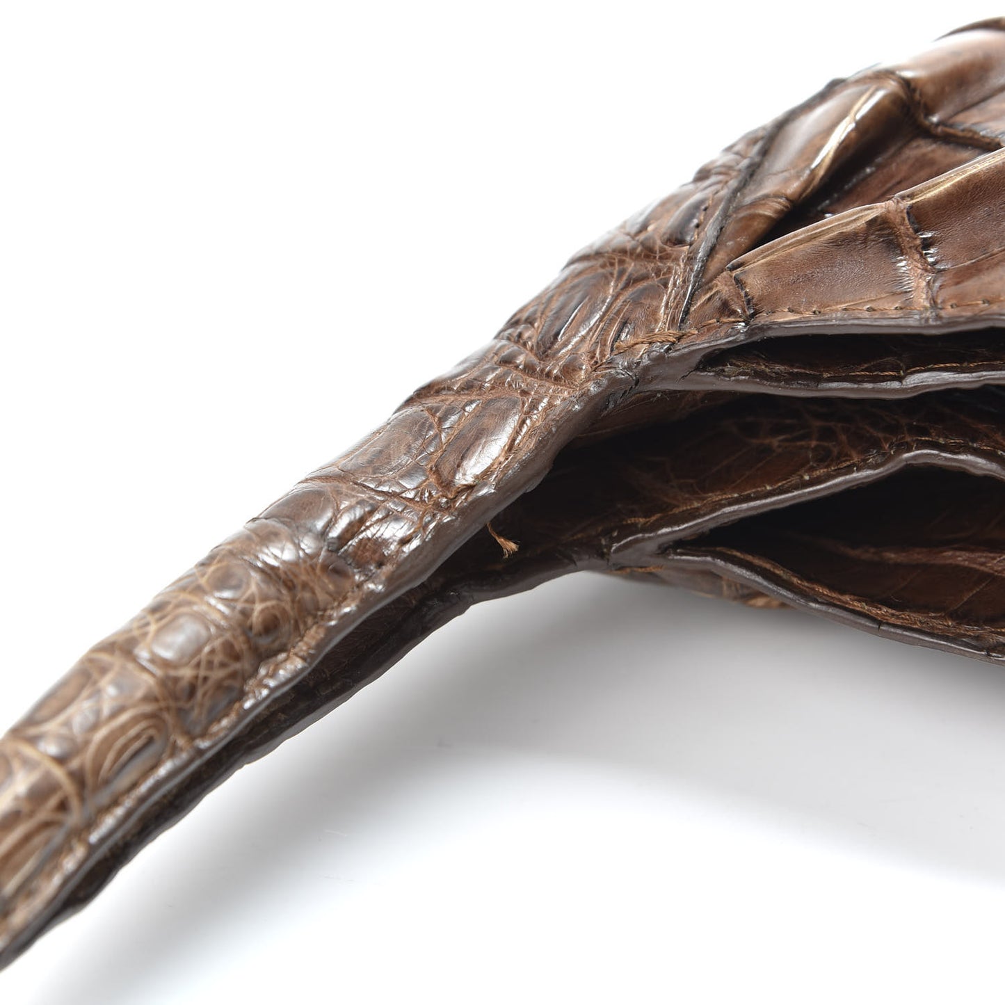 Crocodile Hobo Brown