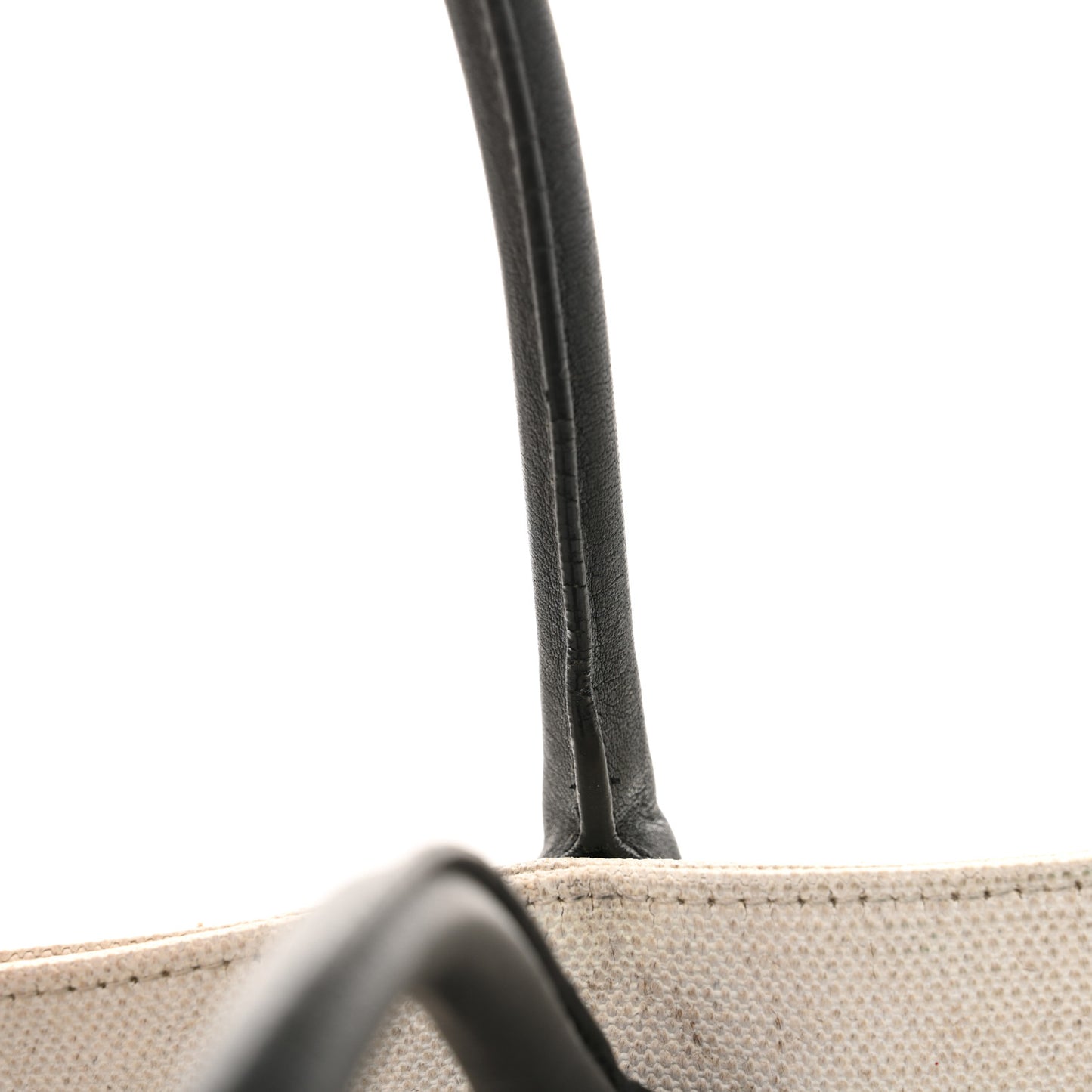 Linen Calfskin Rive Gauche Tote Optic White