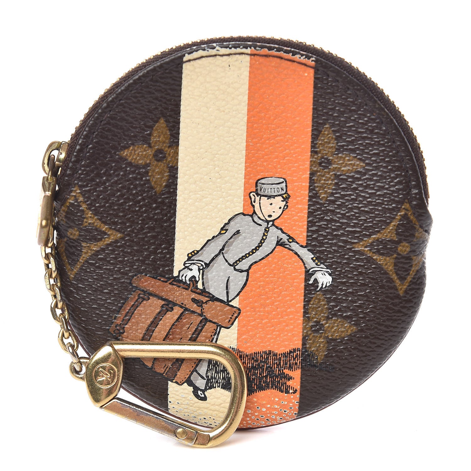 Louis Vuitton Monogram Groom Round Coin Purse 1 of 13