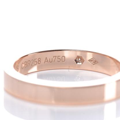 Cartier 18K Pink Gold Diamond 3mm C De Wedding Band Ring 49 4.75 6 of 6