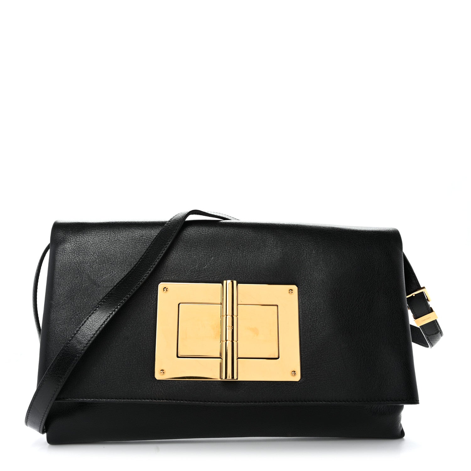 Tom Ford Calfskin Natalia Convertible Clutch Black 1880462