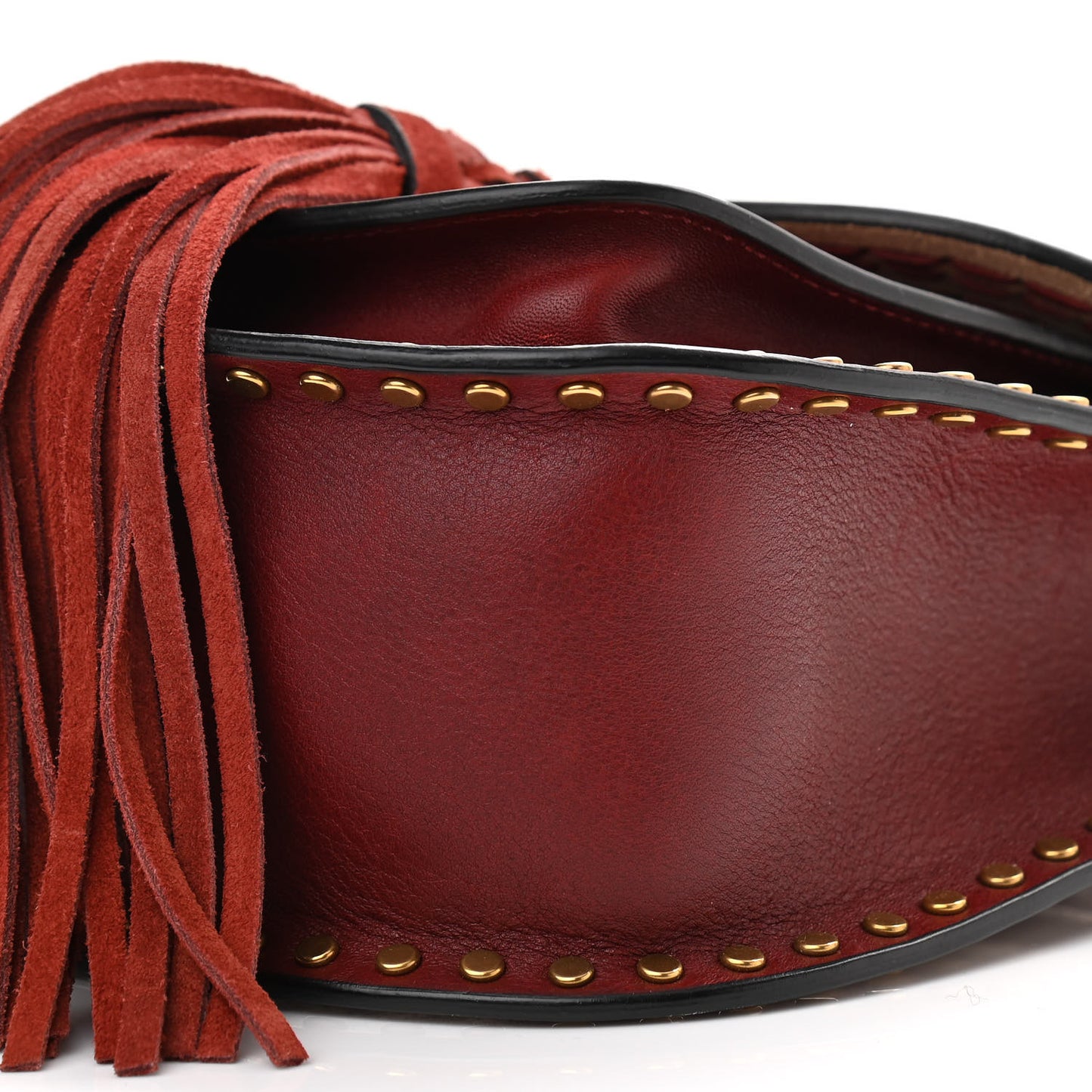 Calfskin Braided Mini Hudson Shoulder Bag Sienna Red