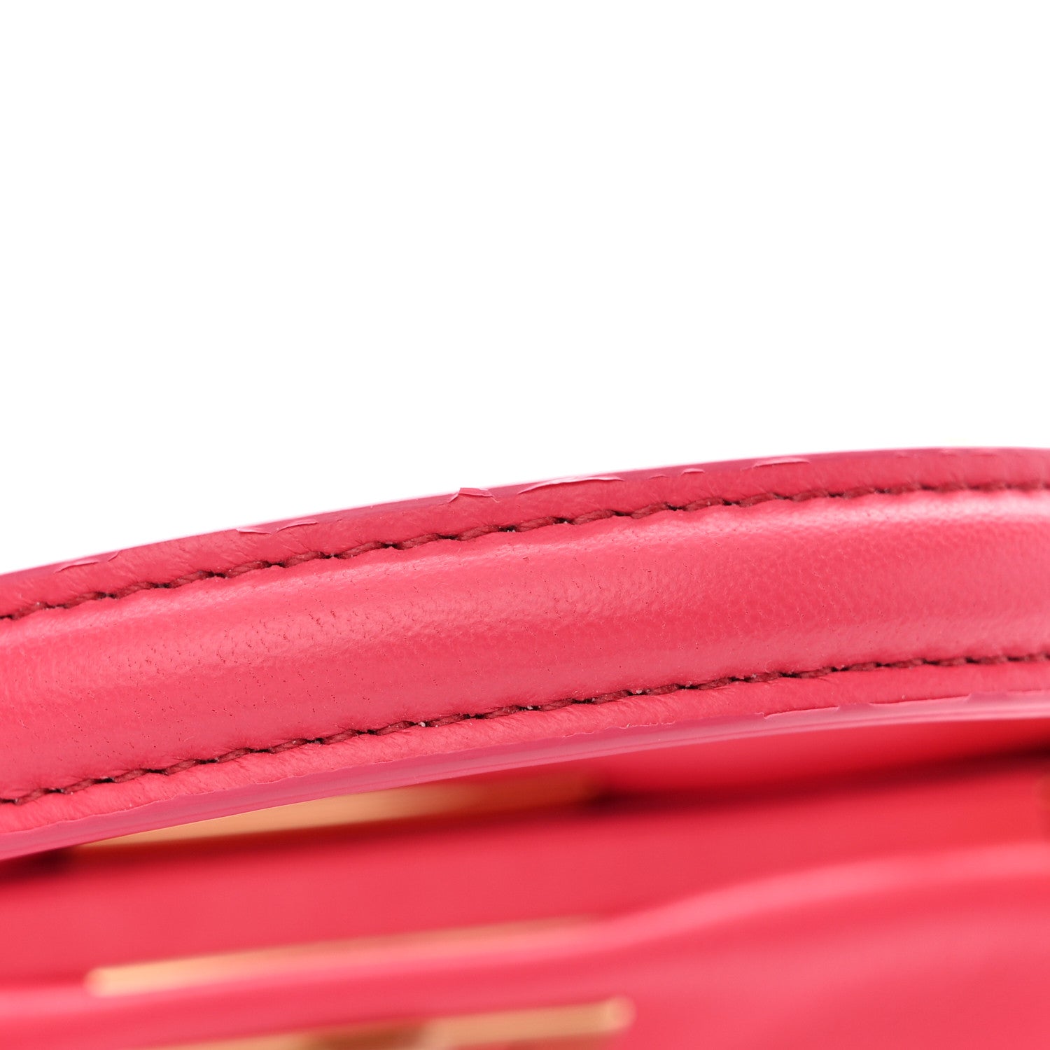 Fendi Nappa Stacked Bar Mini Peekaboo Iconic Satchel Lampone 15 of 15
